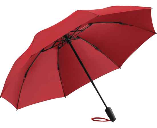 Зонт складной Contrary полуавтомат, 100152, Цвет: красный, изображение 2
