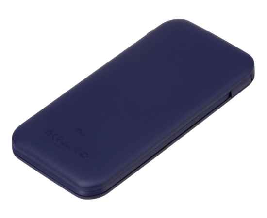 Внешний беспроводной аккумулятор с подсветкой лого Astro, soft-touch, 10000 mAh, 590132, Цвет: темно-синий, изображение 2