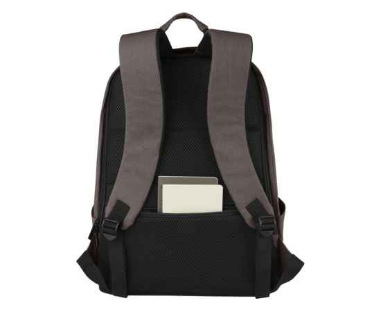 Противокражный рюкзак Joey для ноутбука 15,6 из переработанного брезента, 12067782, Цвет: серый, изображение 6