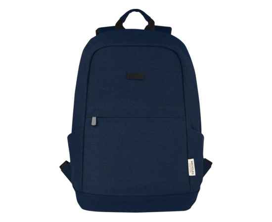 Противокражный рюкзак Joey для ноутбука 15,6 из переработанного брезента, 12067755, Цвет: темно-синий, изображение 2