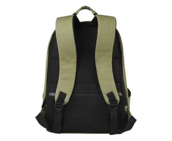 Противокражный рюкзак Joey для ноутбука 15,6 из переработанного брезента, 12067760, Цвет: оливковый, изображение 3