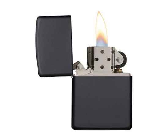 Зажигалка ZIPPO Classic с покрытием Black Matte, 422133, Цвет: черный, изображение 4