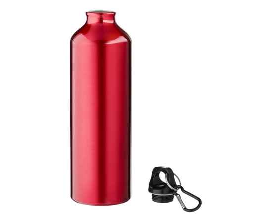 Алюминиевая бутылка Oregon с карабином, 10029705p, Цвет: красный, Объем: 770, изображение 2
