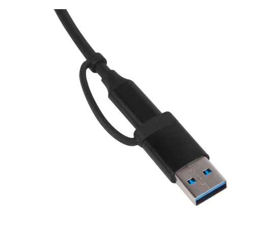 USB-хаб Link с коннектором 2-в-1 USB-C и USB-A, 2.0/3.0, 975657, Цвет: черный, изображение 4