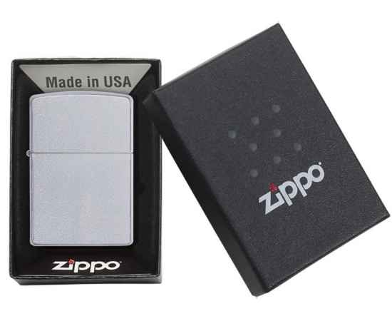 Зажигалка ZIPPO Classic с покрытием Satin Chrome™, 422136, изображение 6
