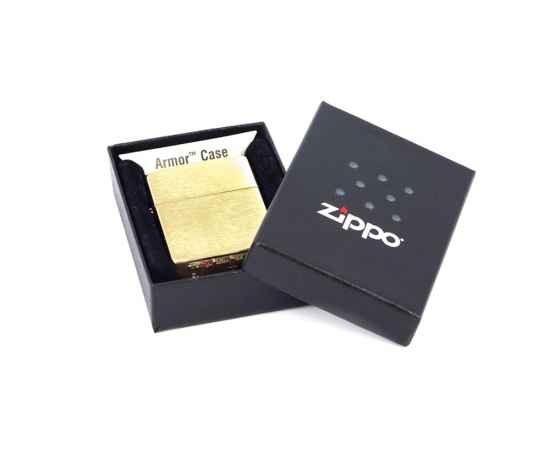Зажигалка ZIPPO Armor™ с покрытием Brushed Brass, 422107, Цвет: золотистый, изображение 5