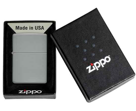 Зажигалка ZIPPO Classic с покрытием Flat Grey, 422122, изображение 12