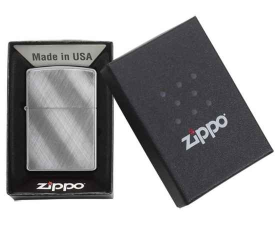 Зажигалка ZIPPO Classic с покрытием Brushed Chrome, 422132, изображение 4