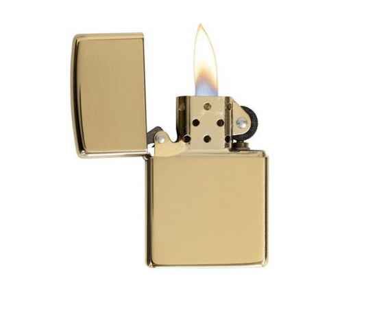 Зажигалка ZIPPO Classic с покрытием High Polish Brass, 422117, Цвет: золотистый, изображение 2