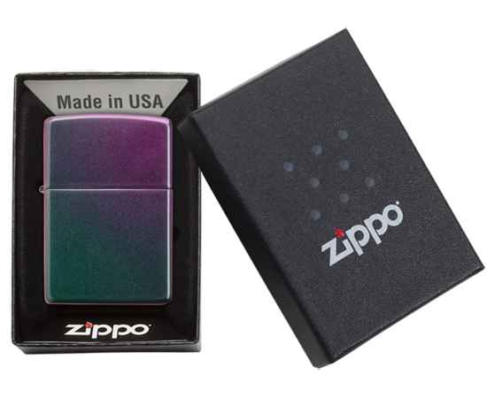 Зажигалка ZIPPO Classic с покрытием Iridescent, 422119, Цвет: фиолетовый, изображение 7