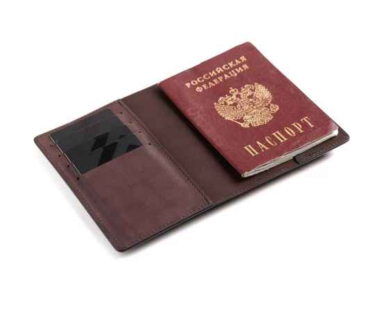 Обложка для паспорта Нит, 660084, Цвет: коричневый, изображение 3