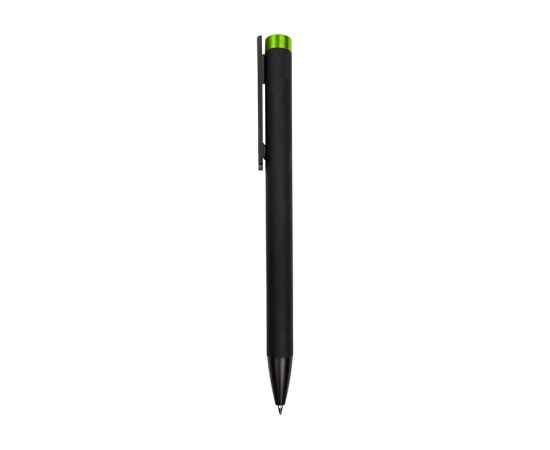 Ручка металлическая шариковая Taper Metal soft-touch, 16550.03, Цвет: черный,зеленое яблоко, изображение 4