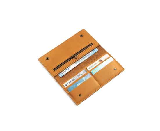 Бумажник Денмарк, 660067, Цвет: оранжевый, изображение 3