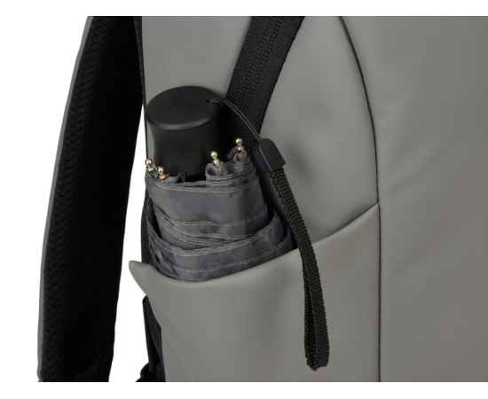 Рюкзак Sofit для ноутбука 14'' из экокожи, 935710, Цвет: серый, изображение 9