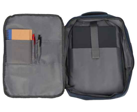 Рюкзак-трансформер Turnover для ноутбука 15 из переработанного пластика, 975732, Цвет: синий, изображение 15