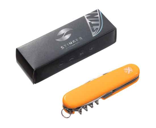 Нож перочинный, 90 мм, 13 функций, 441137, Цвет: оранжевый,серебристый, изображение 6