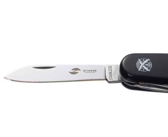 Нож перочинный, 90 мм, 11 функций, 441139, Цвет: черный,серебристый, изображение 2