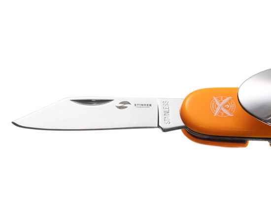 Нож перочинный, 109 мм, 8 функций, 441134, Цвет: оранжевый,серебристый, изображение 2
