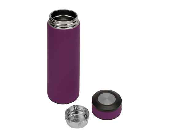 Термос Confident с покрытием soft-touch, 1048709p, Цвет: фиолетовый, Объем: 420, изображение 2