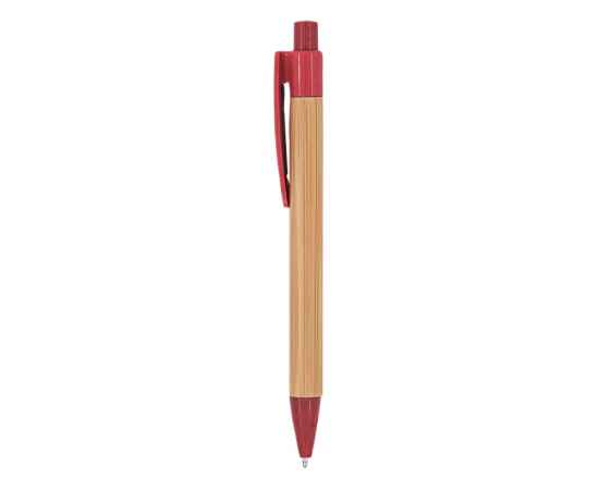 Ручка шариковая бамбуковая STOA, HW8034S16029, Цвет: бежевый,красный, изображение 5