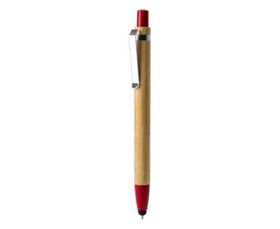 Ручка-стилус шариковая бамбуковая NAGOYA, BL8084TA60, Цвет: красный, изображение 5