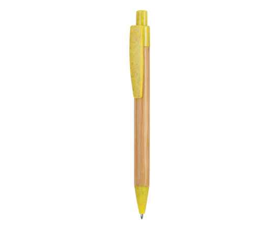 Ручка шариковая бамбуковая STOA, HW8034S10329, Цвет: бежевый,желтый, изображение 3