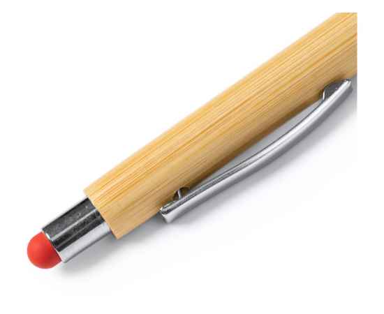 Ручка шариковая бамбуковая PAMPA, HW8019S160, Цвет: красный, изображение 3