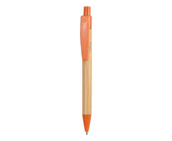 Ручка шариковая бамбуковая STOA, HW8034S13129, Цвет: бежевый,оранжевый, изображение 3