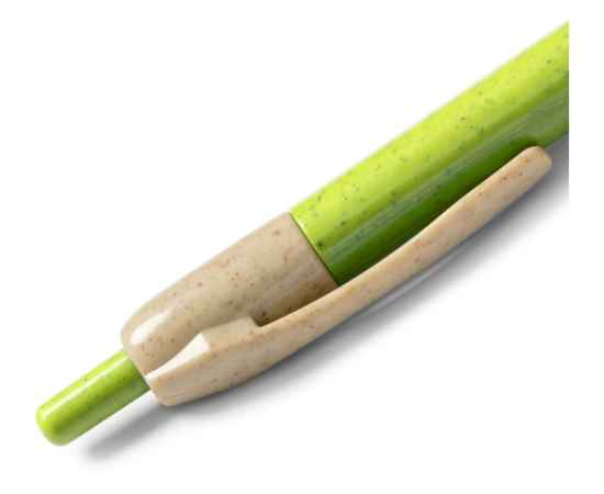 Ручка шариковая из пшеничного волокна HANA, HW8032S1114, Цвет: зеленое яблоко, изображение 3