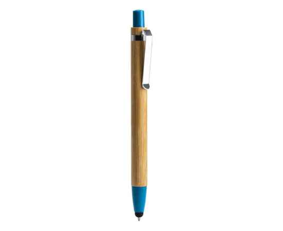 Ручка-стилус шариковая бамбуковая NAGOYA, BL8084TA242, Цвет: голубой, изображение 2