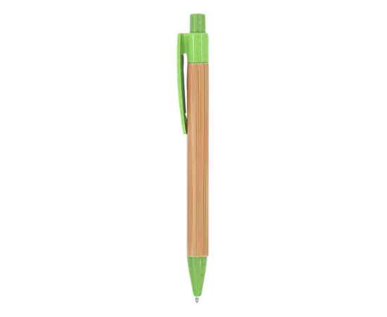 Ручка шариковая бамбуковая STOA, HW8034S111429, Цвет: бежевый,зеленое яблоко, изображение 2