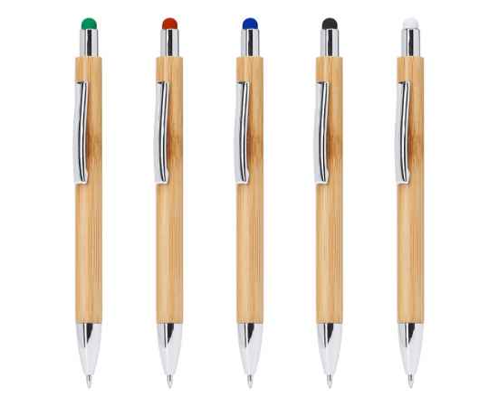 Ручка шариковая бамбуковая PAMPA, HW8019S160, Цвет: красный, изображение 4