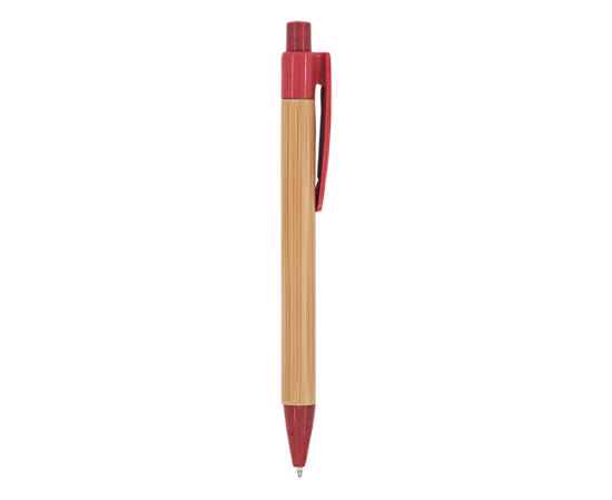 Ручка шариковая бамбуковая STOA, HW8034S16029, Цвет: бежевый,красный, изображение 4
