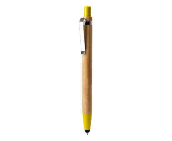 Ручка-стилус шариковая бамбуковая NAGOYA, BL8084TA03, Цвет: желтый, изображение 3
