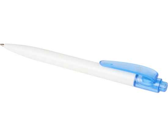 Ручка пластиковая шариковая Thalaasa, 10786152, Цвет: синий прозрачный,белый, изображение 3