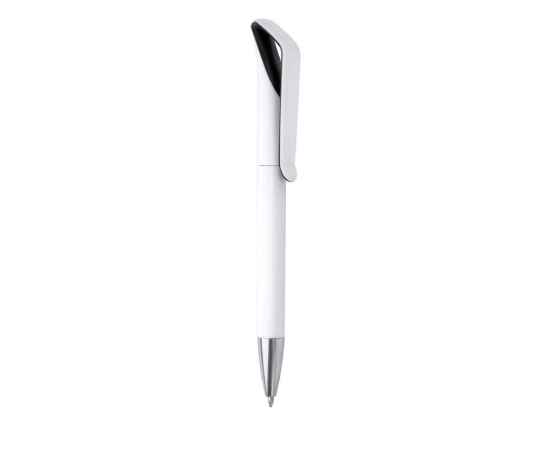 Ручка пластиковая шариковая IRATI, HW8011S10201, Цвет: черный,белый, изображение 3