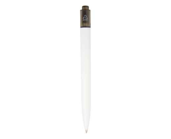 Ручка пластиковая шариковая Thalaasa, 10786190, Цвет: черный прозрачный,белый, изображение 2