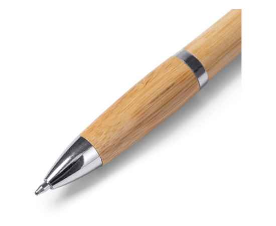 Ручка шариковая бамбуковая SAGANO, HW8031S102, Цвет: черный, изображение 2