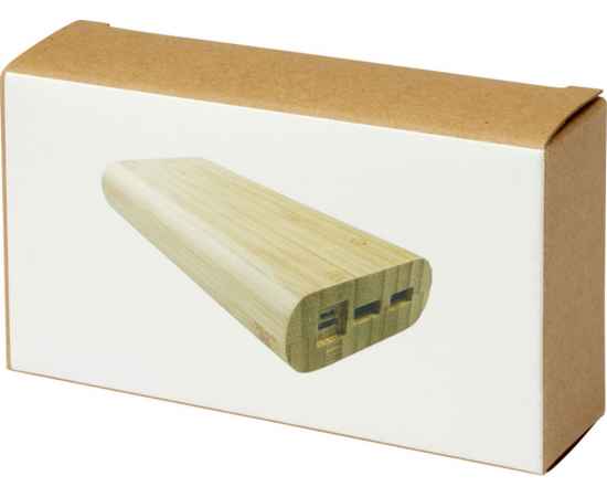 Портативное зарядное устройство Tulda из бамбука, 20000 mAh, 12432406, изображение 7