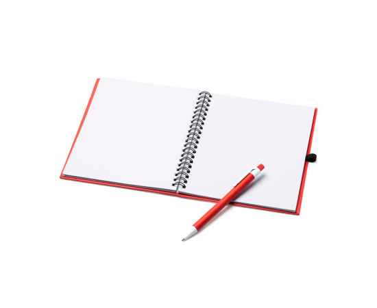 Блокнот LEYNAX с шариковой ручкой, NB7994S160, Цвет: красный, изображение 4