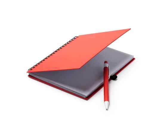 Блокнот LEYNAX с шариковой ручкой, NB7994S160, Цвет: красный, изображение 3