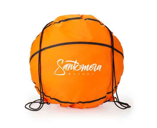 Рюкзак-мешок MILANO в форме баскетбольного мяча, BO7526S1991, Цвет: оранжевый, изображение 2