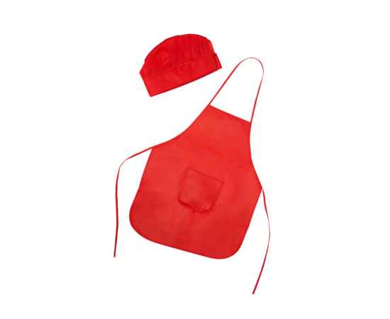 Детский комплект JAMIE: фартук, шапочка, DE9133S260, Цвет: красный, изображение 8