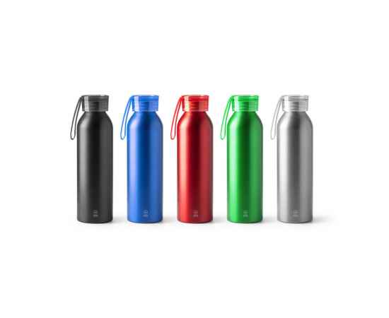 Бутылка LEWIK из переработанного алюминия, BI4212S105, Цвет: синий, Объем: 600, изображение 3