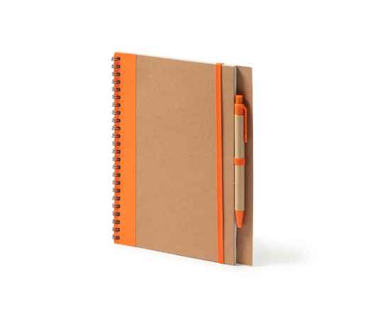 Блокнот А5+ ALANI с шариковой ручкой, NB8073S131, Цвет: бежевый,оранжевый, изображение 6