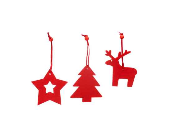 Набор рождественских украшений из фетра CAROL, XM1310S160, изображение 5