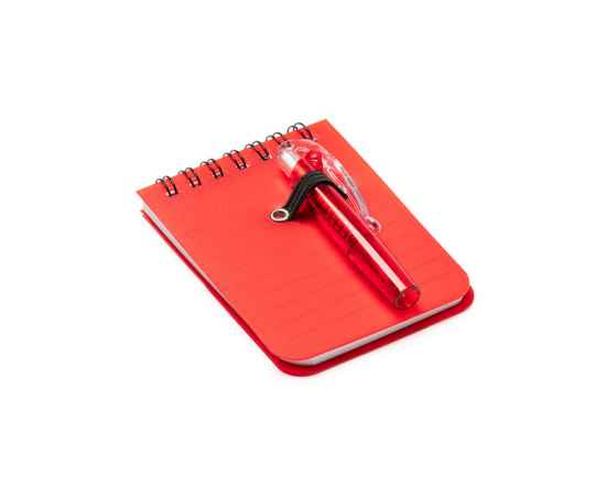 Мини-блокнот ARCO с шариковой ручкой, NB8054S160, Цвет: красный, изображение 3