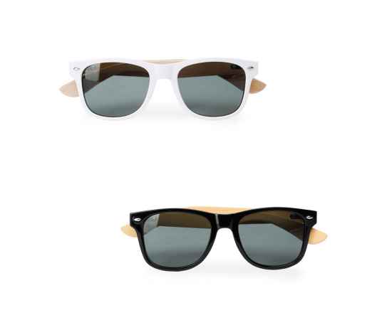 Солнцезащитные очки EDEN с дужками из натурального бамбука, SG8104S101, Цвет: белый, изображение 2
