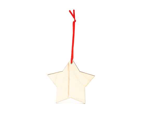 Деревянное новогоднее украшение JINGLE, звезда, XM1305S1511, изображение 6