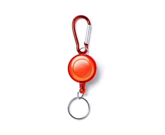 Брелок для ключей DOKI с карабином и выдвижным кольцом, KO4209S160, Цвет: красный, изображение 4